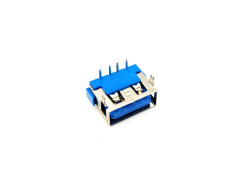 کانکتور مادگی USB-A کوتاه روبردی آبی رنگ